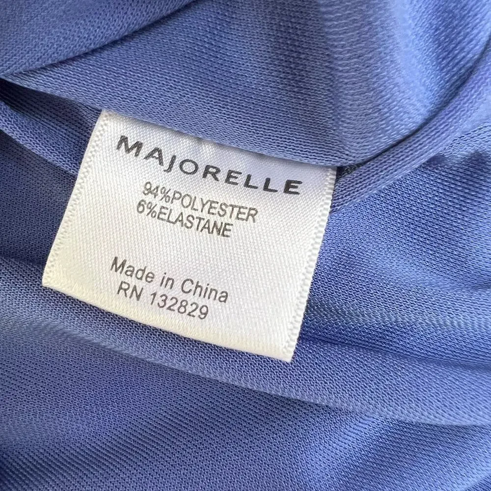Majorelle Cypress Ruched Periwinkle Blue Bodycon Mini Dress Sz XXS Cocktail